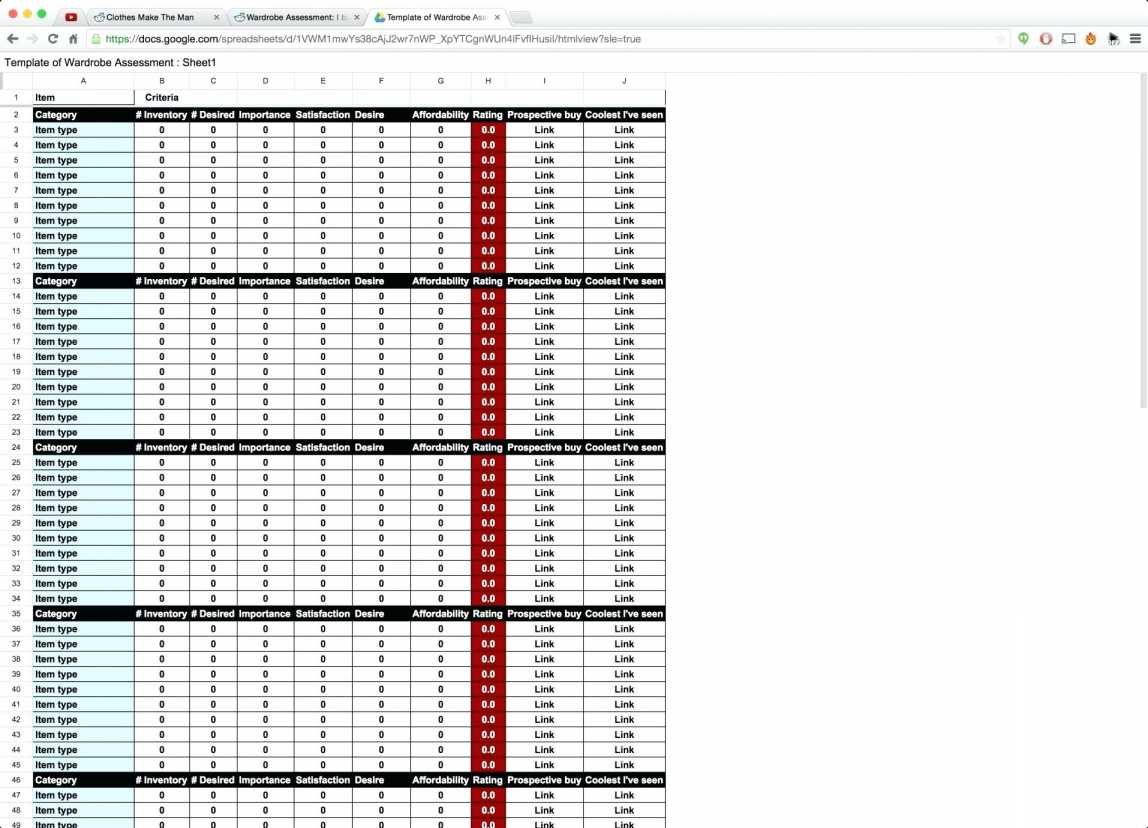 College Search Spreadsheet Template With Retail Inventory Spreadsheet Template: Retail Inventory Template
