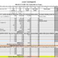 Commercial Construction Estimating Spreadsheet With Commercial Construction Cost Estimate Spreadsheet And Building