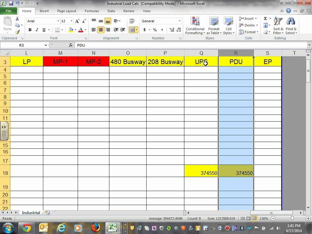 Commercial Electrical Load Calculation Spreadsheet With Regard To Spreadsheet Printables Commercial Electrical Load Calculation