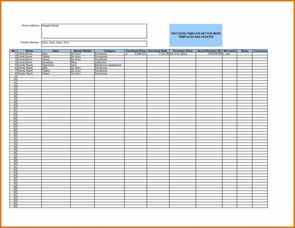 Mission Spreadsheet Template Excel With Regard To Sales