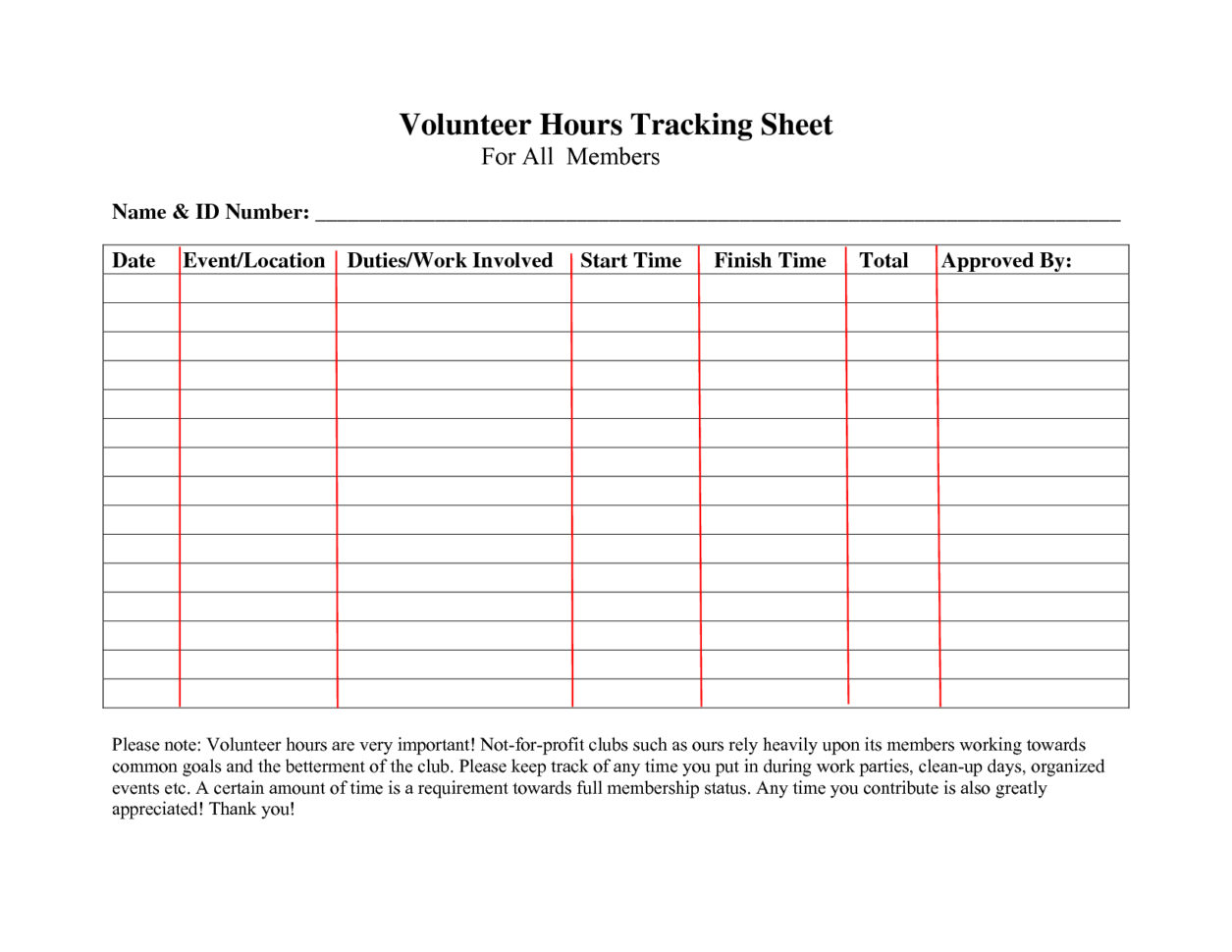 Community Service Spreadsheet In Volunteer Tracking Spreadsheet  Aljererlotgd