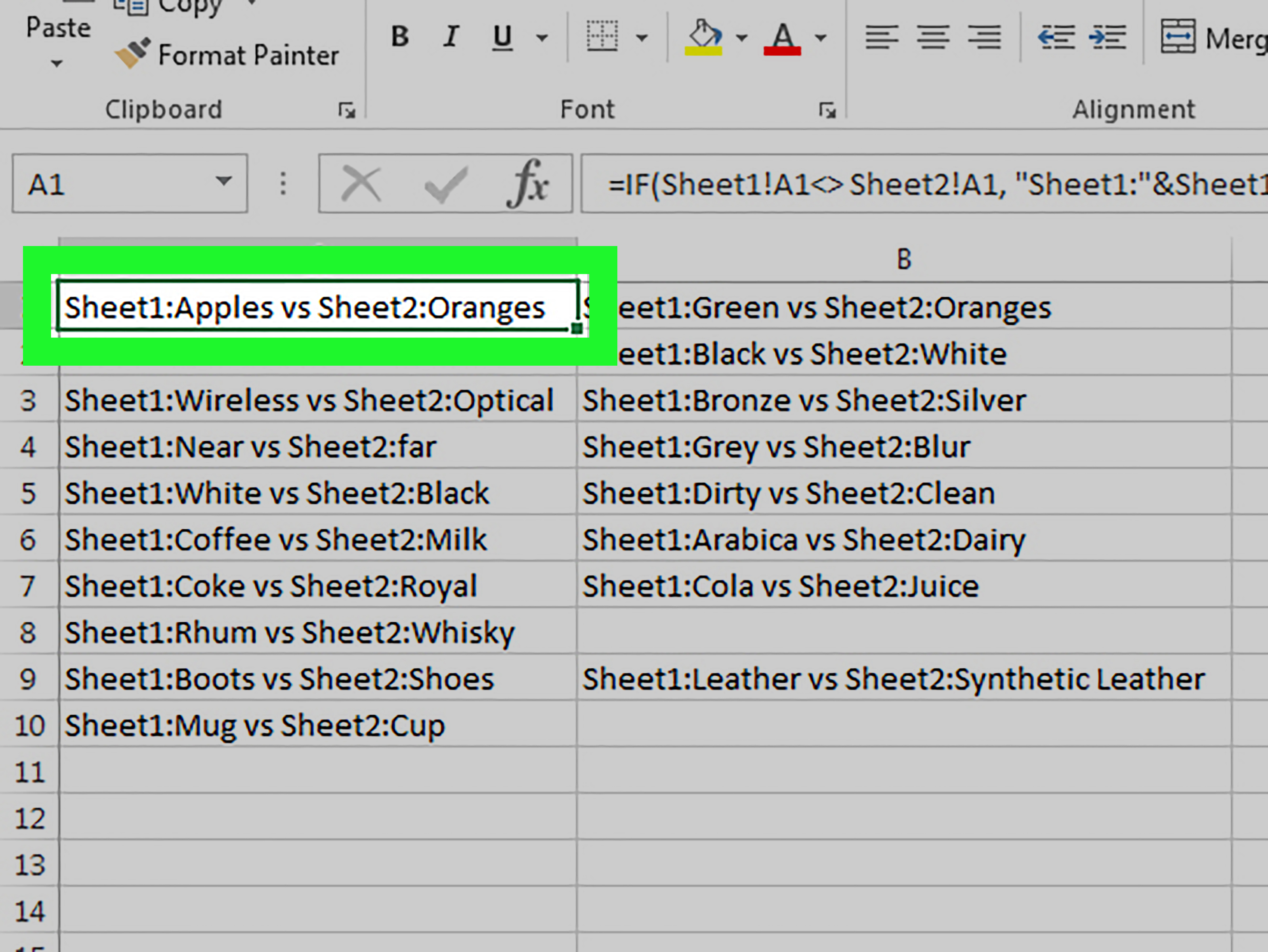 Compare 2 Excel Spreadsheets Pertaining To 3 Ways To Compare Data In Excel  Wikihow