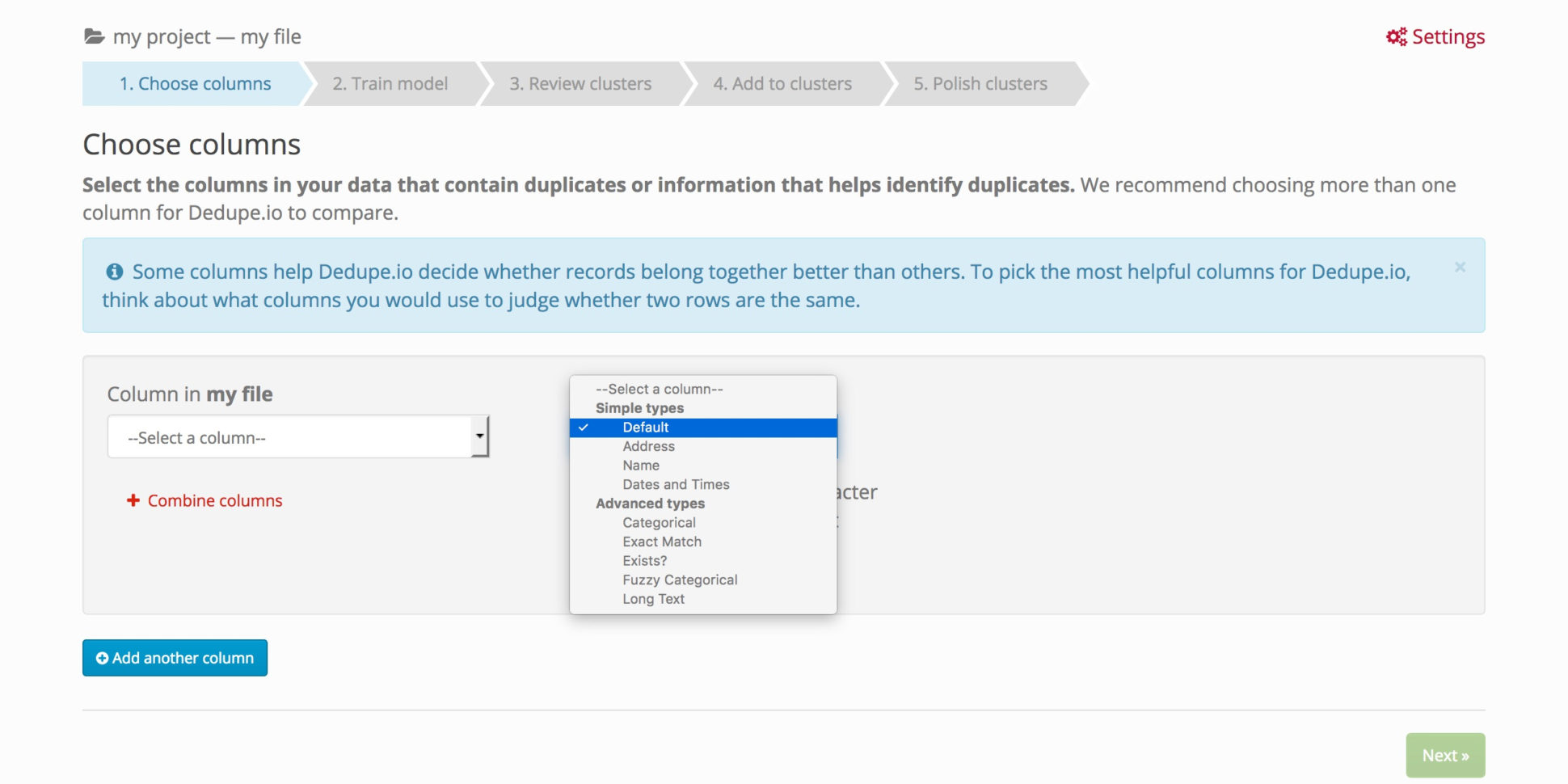 Compare Excel Spreadsheets For Duplicates Regarding Field Comparators  Dedupe.io  Deduplicate And Find Matches In