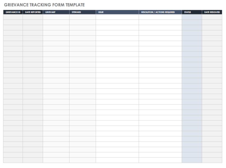 Complaint Tracking Spreadsheet — db-excel.com