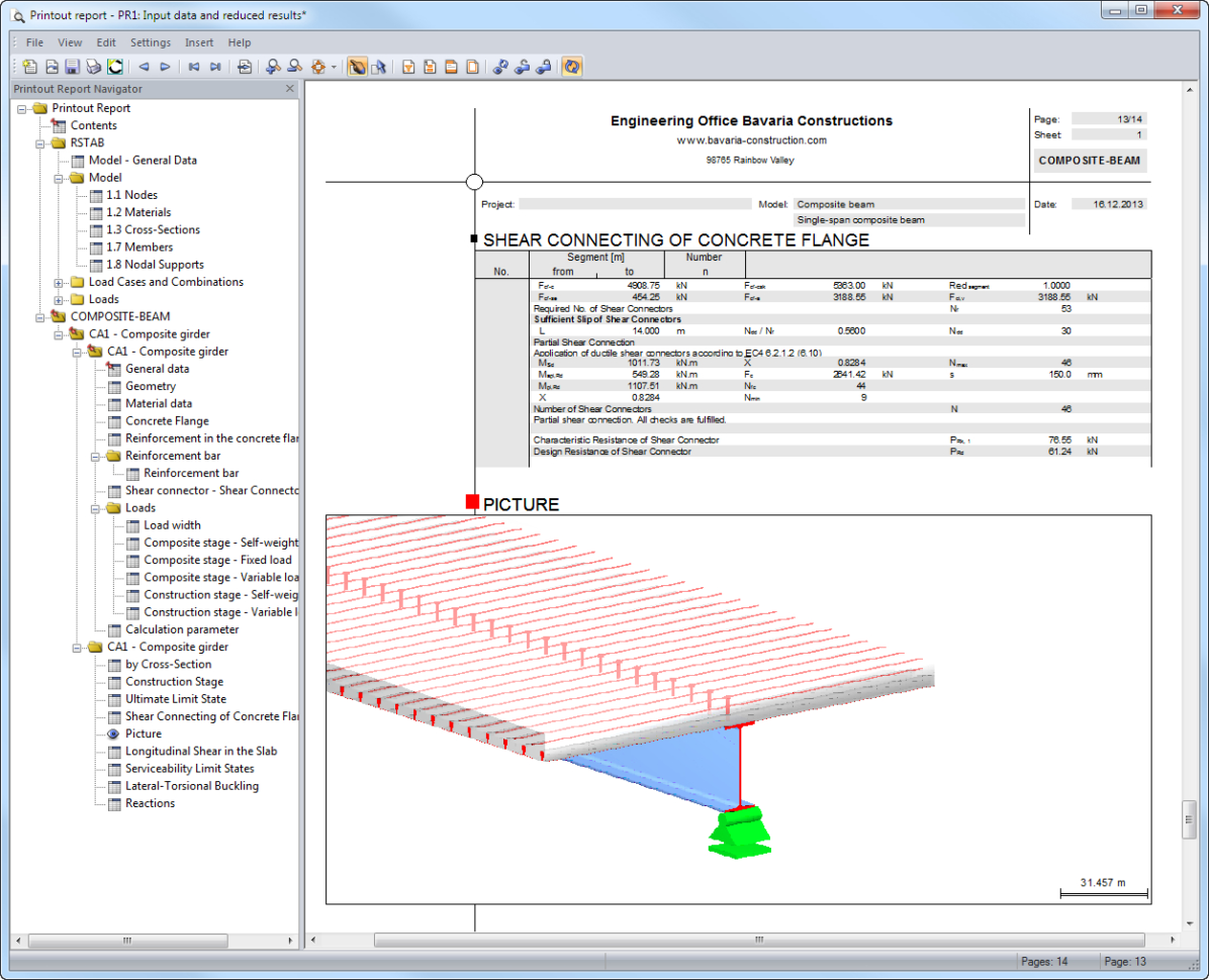 Composite Beam Design Spreadsheet For Compositebeam: Structural Analysis Of Composite Beams Dlubal Software Composite Beam Design Spreadsheet For Compositebeam: Structural Analysis Of Composite Beams Dlubal Software