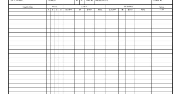 Concrete Estimating Excel Spreadsheet Spreadsheet Downloa free concrete ...