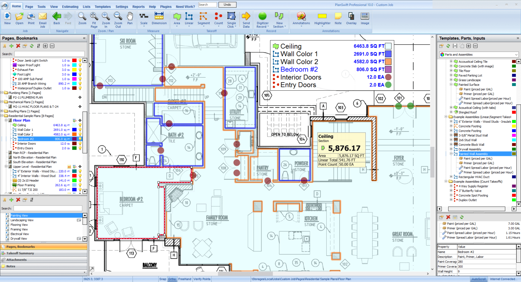 Concrete Takeoff Excel Spreadsheet With Takeoff Software For Construction Estimating  Planswift