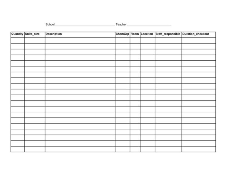 Consignment Inventory Spreadsheet regarding Restaurant Inventory