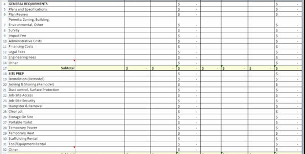 Construction Material Tracking Spreadsheet Spreadsheet Downloa ...