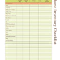 Contents Insurance Checklist Spreadsheet Within Printable Home Inventory List
