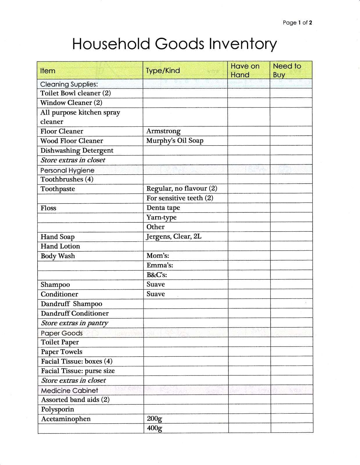 Convenience Store Inventory Spreadsheet Pertaining To Sample Grocery Store Inventory List  Pulpedagogen Spreadsheet