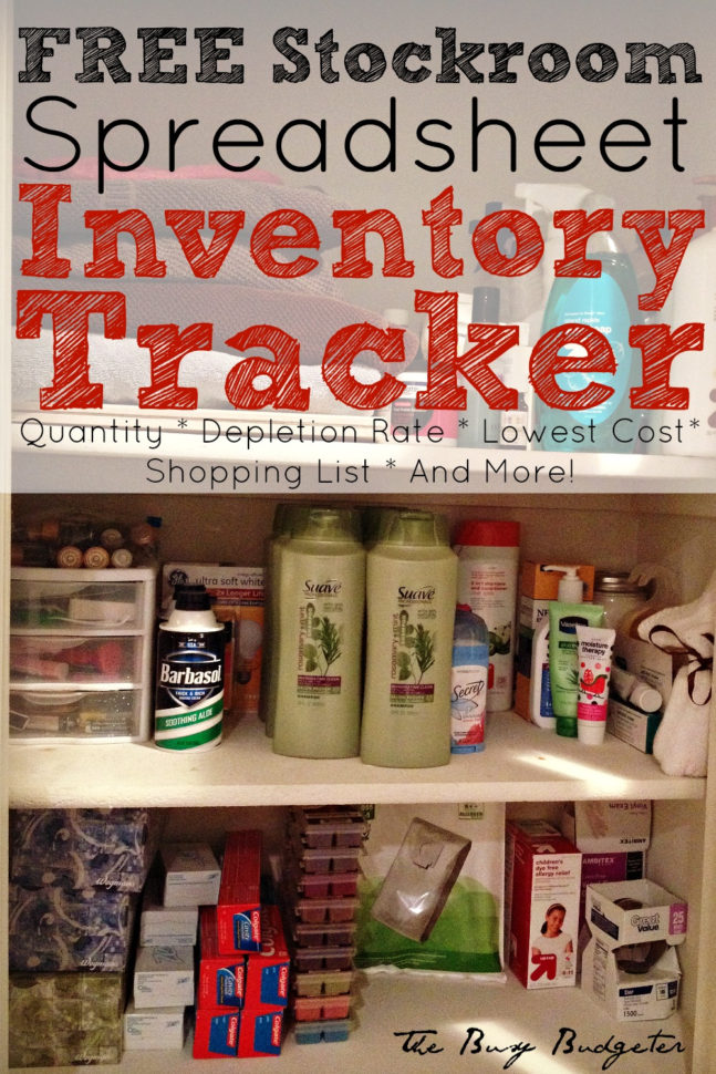 Convenience Store Inventory Spreadsheet Regarding The 3 Reasons You Need A Home Supply Closet And A Free Home Supply