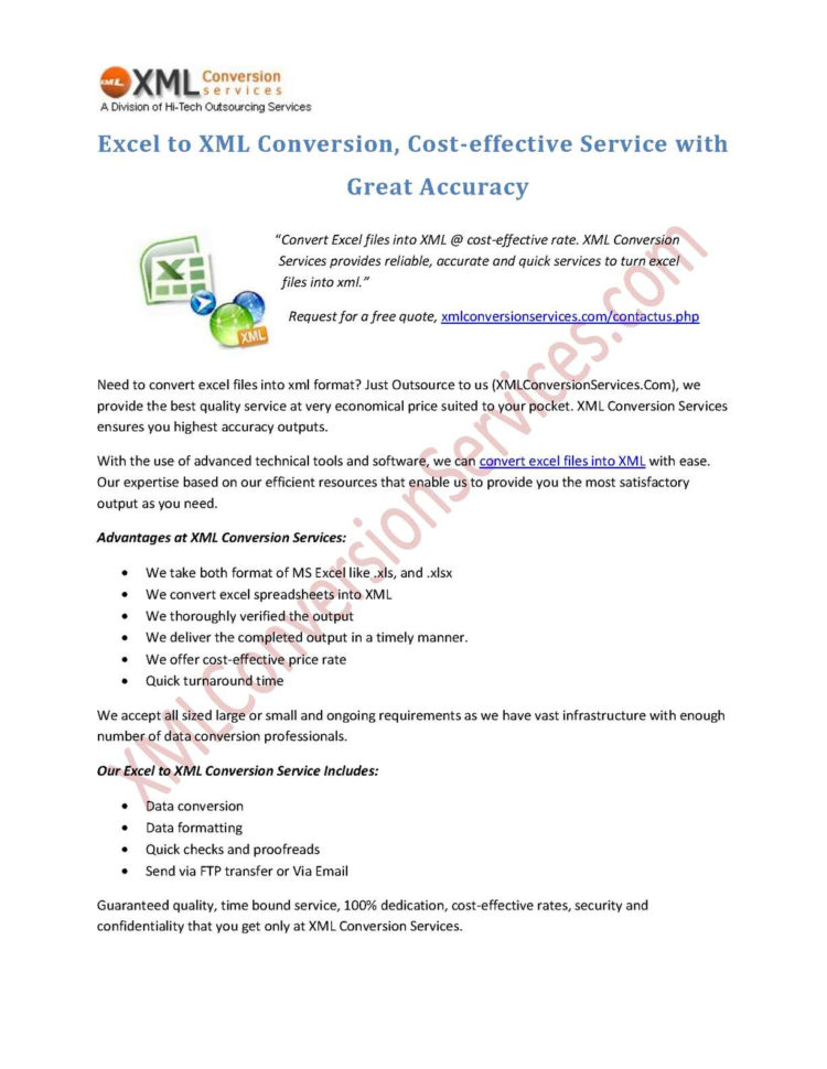 Convert Xml Into Excel Spreadsheet Within Calaméo  Excel To Xml Conversion, Costeffective Service With Great