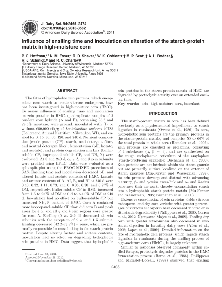 Corn Shrink Spreadsheet Regarding Pdf Corn Silage Management Practices On California Dairies