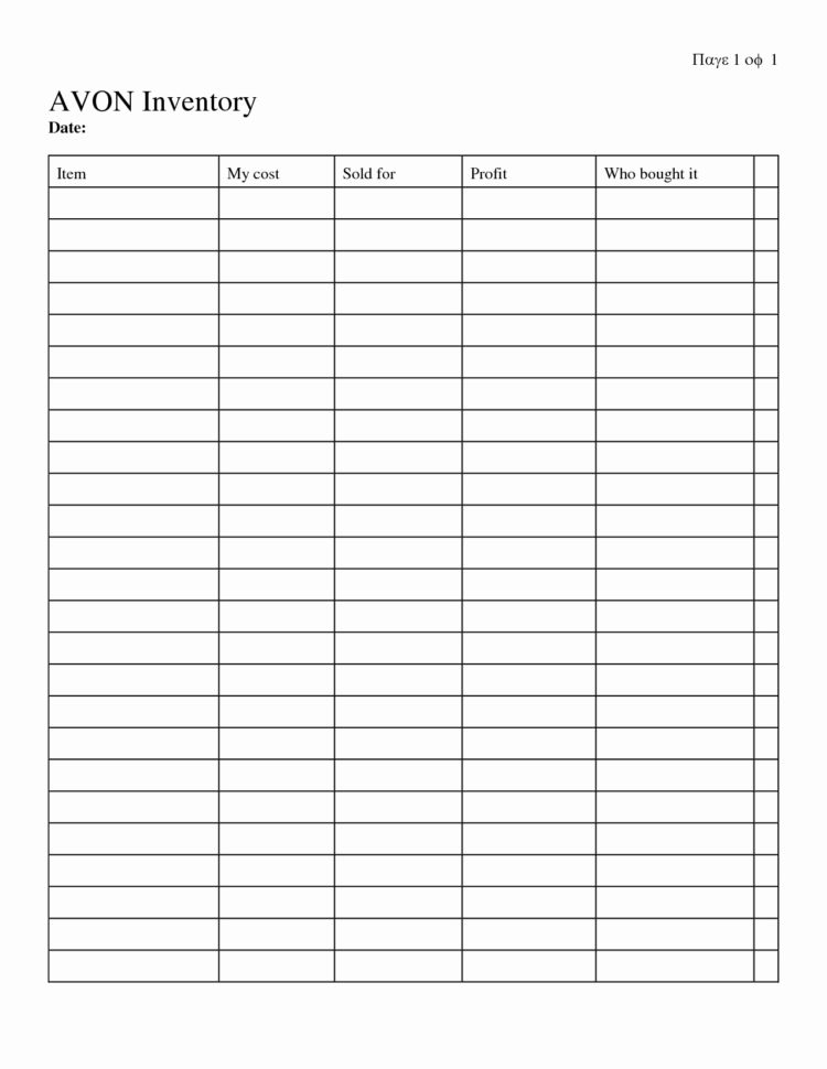 Printable Craft Show Inventory Sheets
