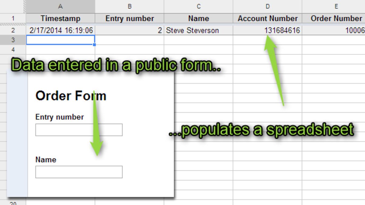 Create A Form That Populates A Spreadsheet Within Four Skills That Will Turn You Into A Spreadsheet Ninja