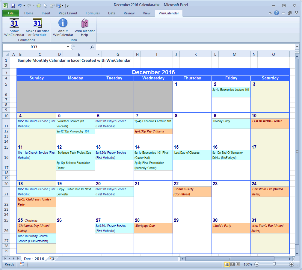 How To Add Calendar To An Excel Cell - Printable Online