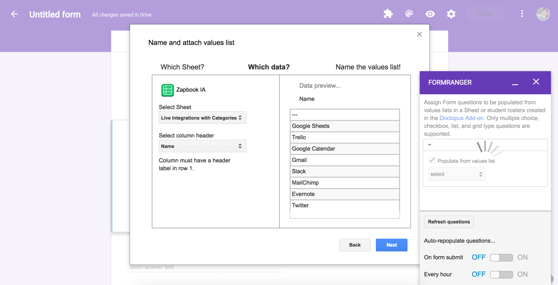 how to make google form into excel sheet