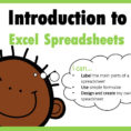 Create My Own Spreadsheet With Regard To Introduction To Excel Spreadsheets I Can…  Ppt Download