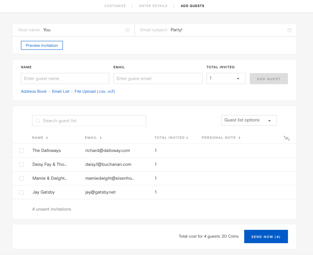 Create My Own Spreadsheet Within Can I Upload A Spreadsheet Of Contacts To Create My Guest List