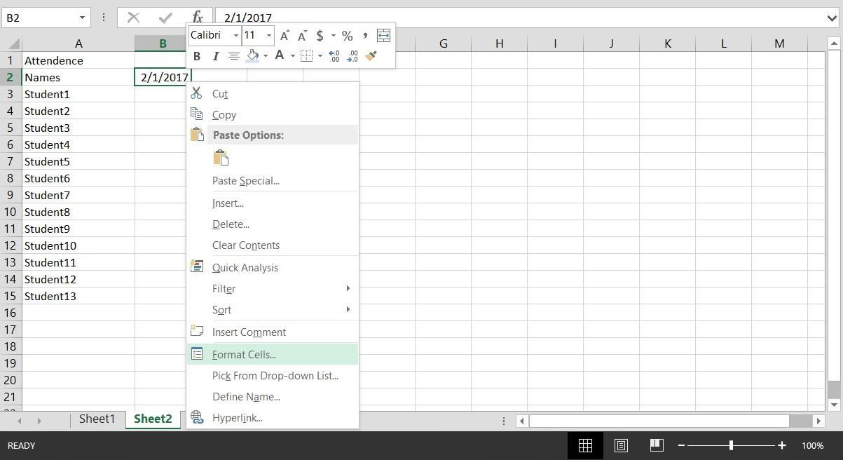 Create Report From Excel Spreadsheet 2010 intended for How To Create A Basic Attendance Sheet In Excel « Microsoft Office