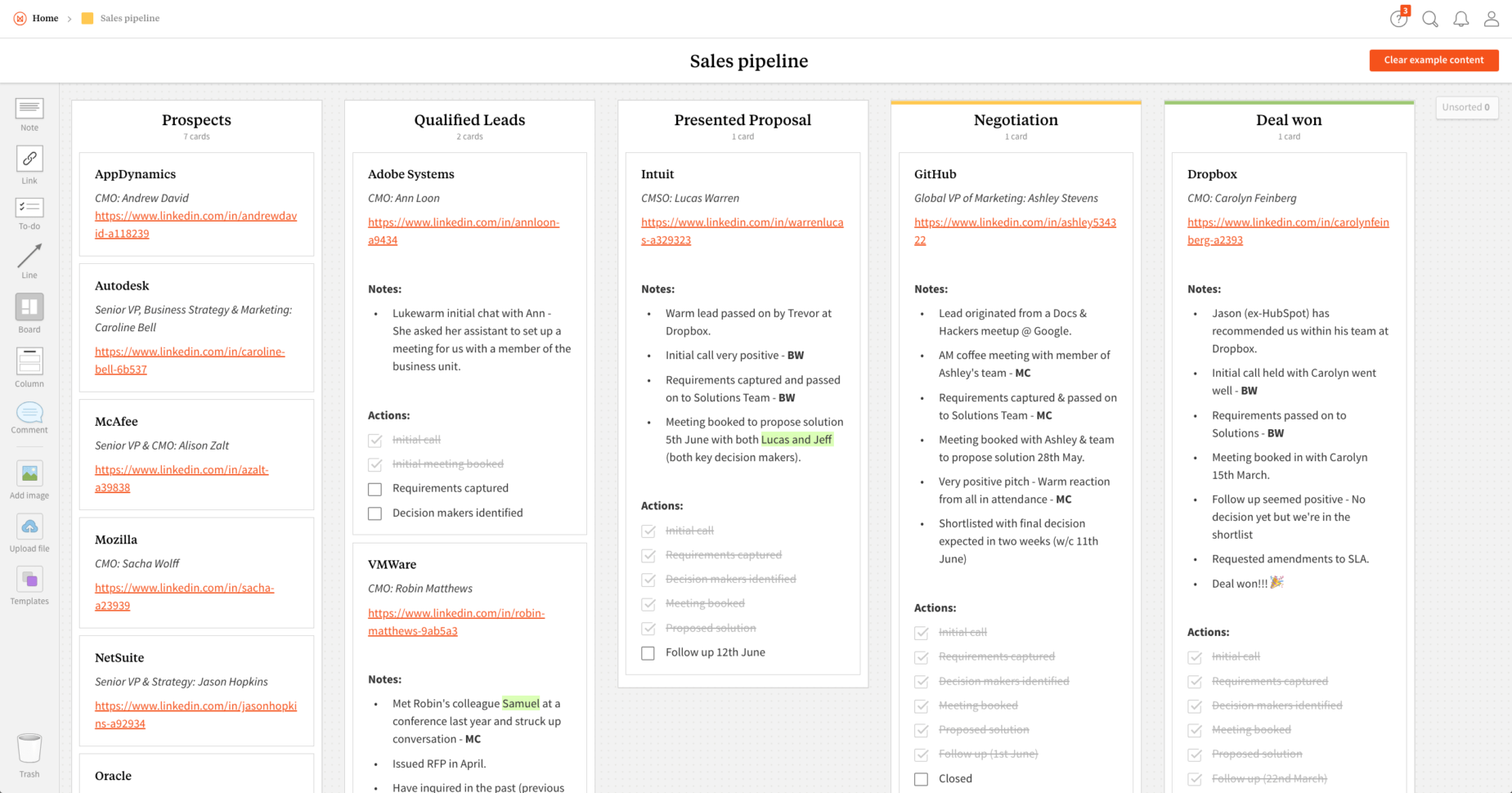 Creating A Sales Pipeline Spreadsheet Inside Sales Pipeline Template  Example  Milanote