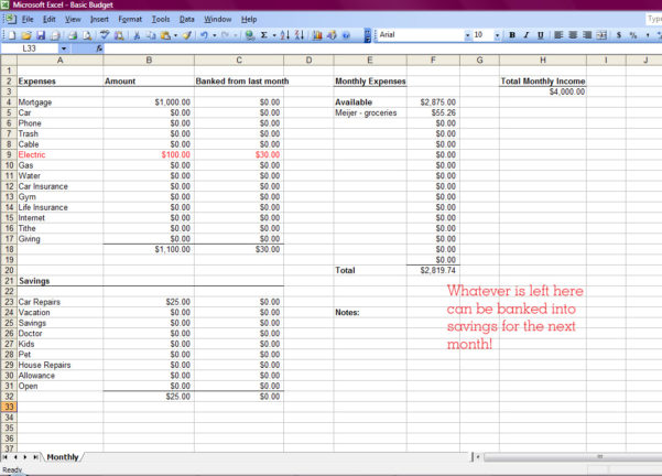 Creating A Spreadsheet For Bills — db-excel.com