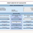 Credit Card Payment Spreadsheet Pertaining To Free Debt Reduction Spreadsheet And 12 Credit Card Payoff Excel