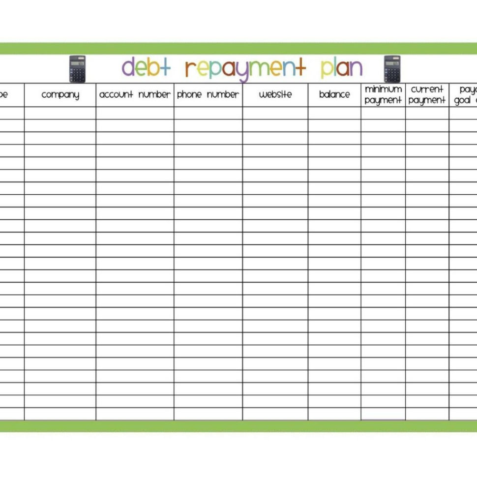 Credit Card Payoff Plan Spreadsheet Intended For Debt Payoff Spreadsheet Template  Laobingkaisuo Throughout Credit