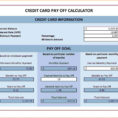 Credit Card Payoff Plan Spreadsheet Regarding Debt Payoff Spreadsheet Calculator Credit Card Pay Off Snowball Plan