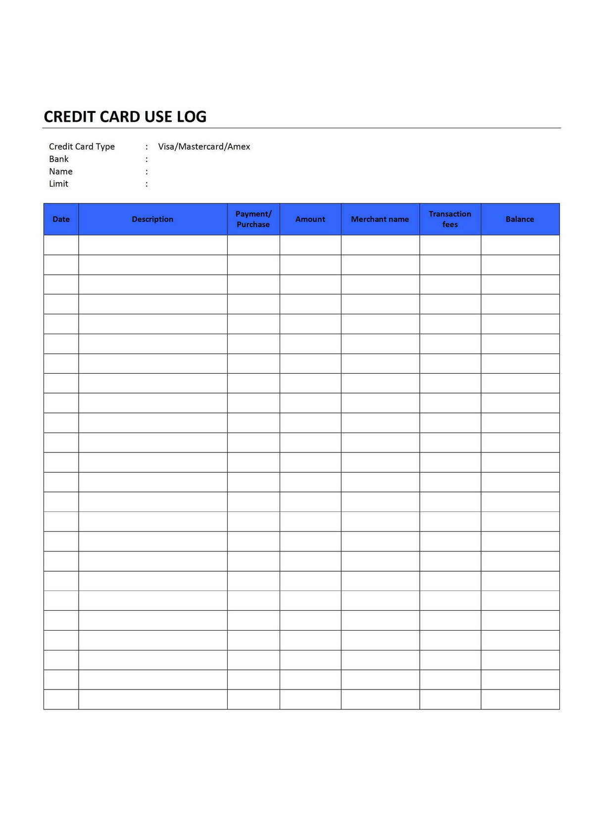 Credit Card Tracking Spreadsheet With Credit Card Tracking Spreadsheet 