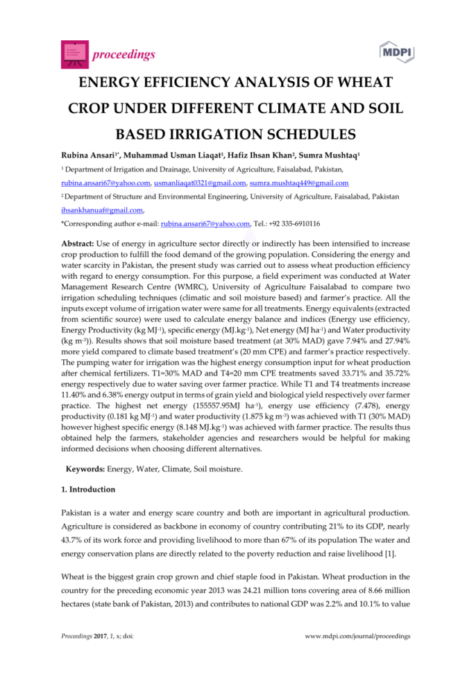 Crop Production Cost Spreadsheet Inside Economical Analysis And Relation Between Energy Inputs And Yield Of