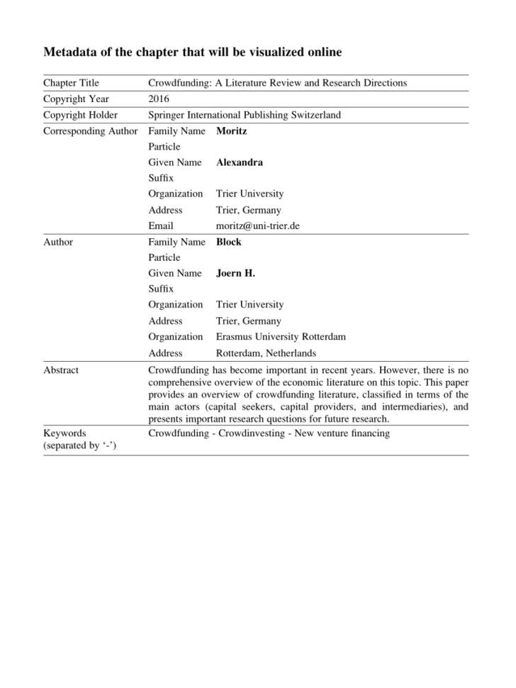 Crowdfunding Comparison Spreadsheet Pertaining To Pdf Approach For Investigating Crowdfunding Campaigns With Platform