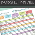 Cruise Budget Spreadsheet Pertaining To Free Budgeting Worksheet Printable To Help You Learn How To Budget