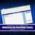 Cruise Budget Spreadsheet Pertaining To Irregular Income Worksheet Excel Budget Worksheet  Etsy