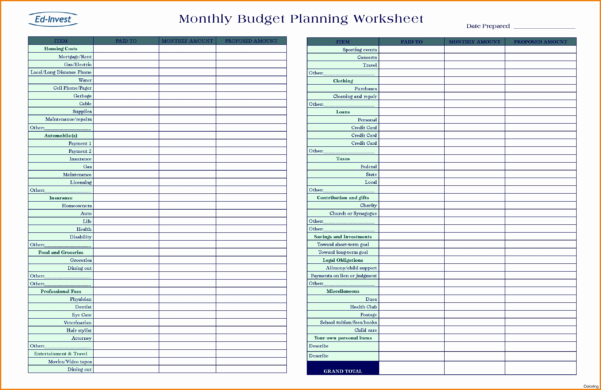 Cruise Planning Spreadsheet throughout Retirement Planning Worksheet ...