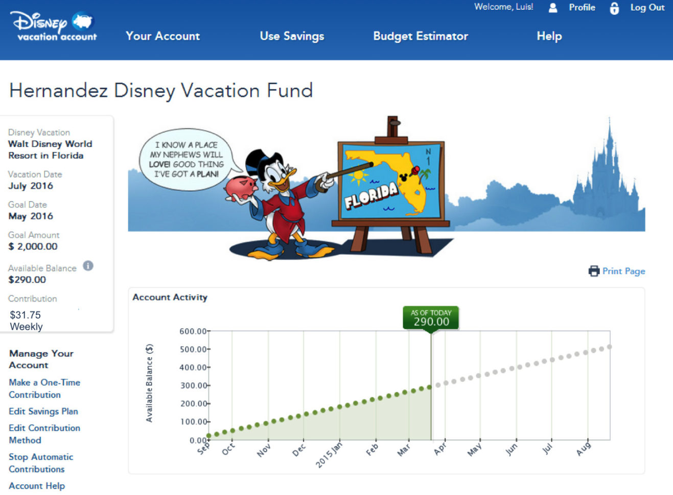 Cruise Planning Spreadsheet Within Disney Vacation Account Helps You Plan, Save For Future Disney