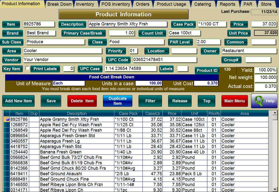 Culinary Spreadsheets With Regard To Food Costing Program Free Download And Culinary Spreadsheets