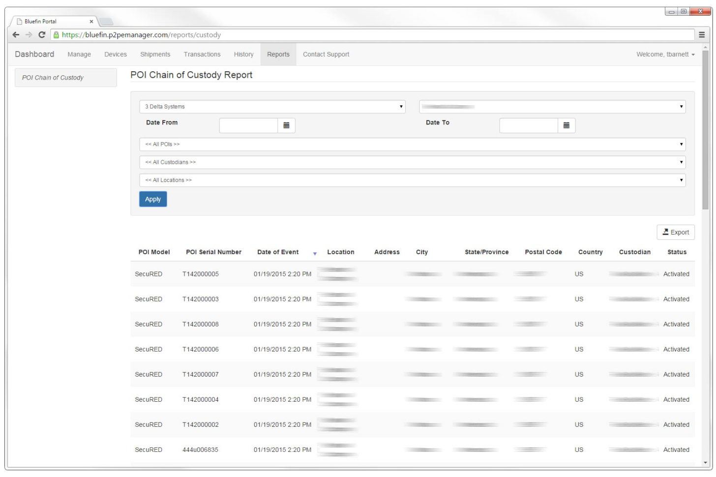 Custody Tracking Spreadsheet Pertaining To P2Pe Manager For Chain Of Custody Management
