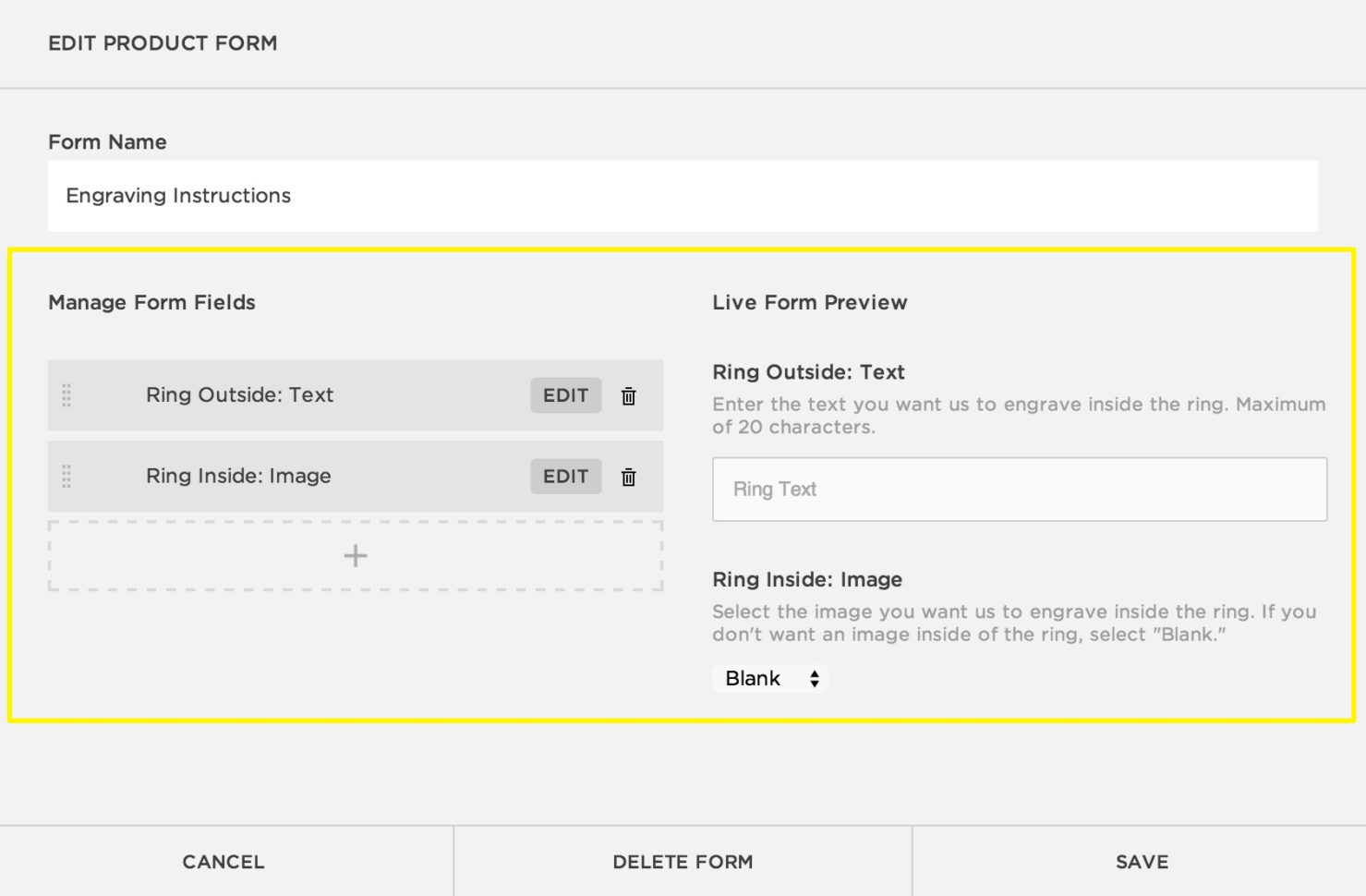 Custom Spreadsheet Services Within Creating A Custom Product Form – Squarespace Help