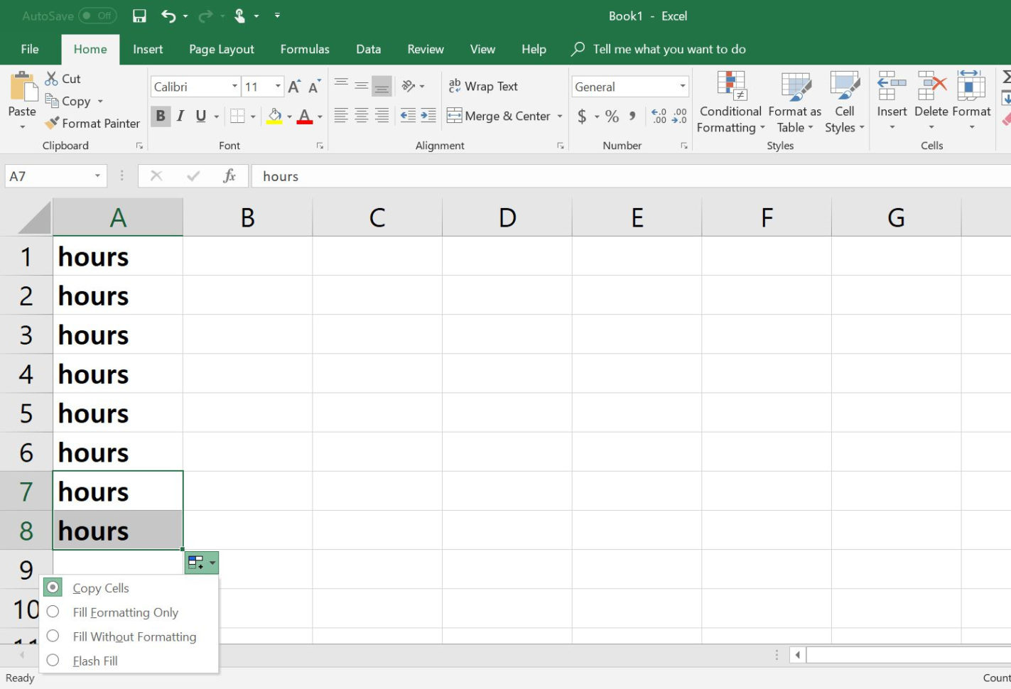 Cut And Fill Excel Spreadsheet Pertaining To How To Copy Formulas And Data With Excel's Fill Handle