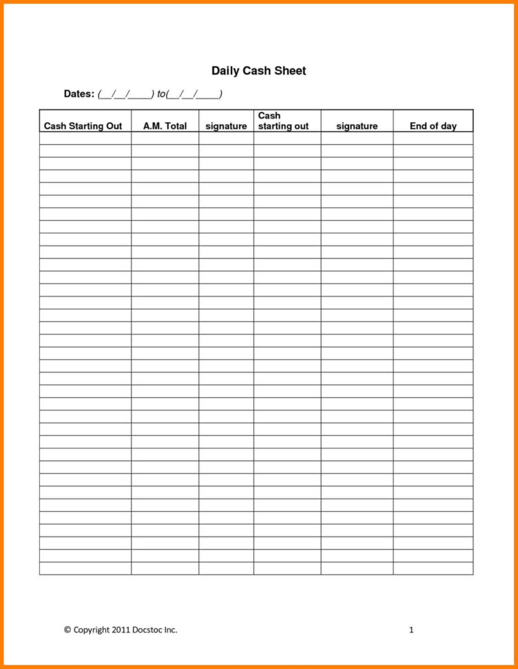 Daily Cash Flow Spreadsheet Template in Cash Flow Sheetmplate Free ...