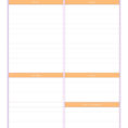 Daily Planner Spreadsheet Regarding 40+ Printable Daily Planner Templates Free  Template Lab