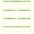 Daily Planner Spreadsheet Throughout Daily Planner Templates Word, Excel, Pdf