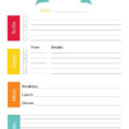 Daily Planner Spreadsheet Within 40+ Printable Daily Planner Templates Free  Template Lab