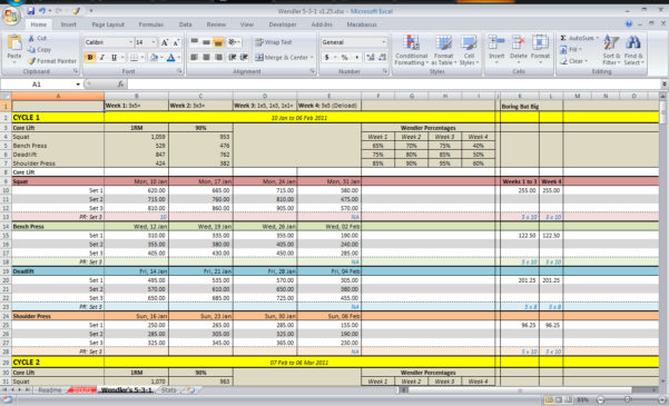 Deadlift Program Spreadsheet Google Spreadshee coan deadlift program ...