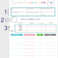 Debt Calculator Spreadsheet Pertaining To Debt Snowball Calculator Spreadsheet  My Spreadsheet Templates