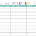 Debt Paydown Spreadsheet Pertaining To Debt Payoff Spreadsheet Snowball Calculator Consolidation Worksheet
