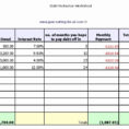 Debt Tracker Spreadsheet Inside Debt Tracker Spreadsheet Of Free Debt Reduction Spreadsheet
