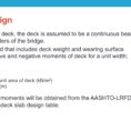 Deck Slab Design Spreadsheet Pertaining To Aashtolrfd Deck Design  Metric • Bridgewiz